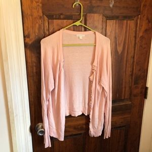 Pink cardigan